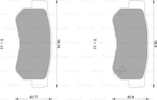 BOSCH 0 986 AB1 020 - Bremžu uzliku kompl., Disku bremzes www.autospares.lv