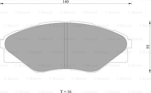 BOSCH 0 986 AB1 076 - Brake Pad Set, disc brake www.autospares.lv