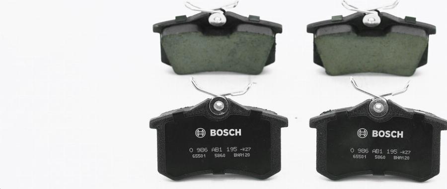 BOSCH 0986AB1195 - Bremžu uzliku kompl., Disku bremzes www.autospares.lv