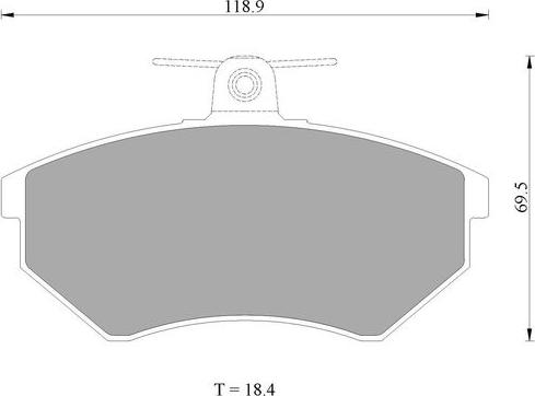 BOSCH 0 986 AB1 196 - Тормозные колодки, дисковые, комплект www.autospares.lv