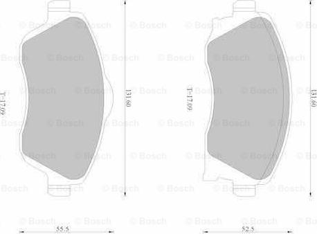 BOSCH 0 986 AB1 118 - Brake Pad Set, disc brake www.autospares.lv