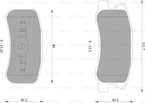 BOSCH 0 986 AB1 130 - Bremžu uzliku kompl., Disku bremzes www.autospares.lv