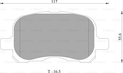 BOSCH 0 986 AB1 129 - Brake Pad Set, disc brake www.autospares.lv