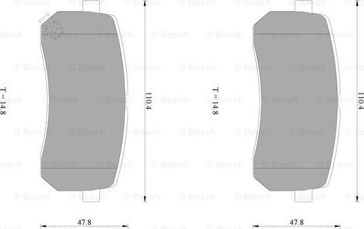 BOSCH 0 986 AB1 383 - Bremžu uzliku kompl., Disku bremzes www.autospares.lv