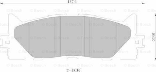 BOSCH 0 986 AB1 335 - Bremžu uzliku kompl., Disku bremzes www.autospares.lv