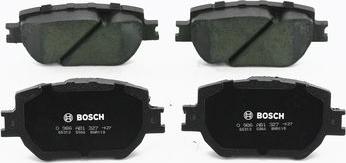 BOSCH 0 986 AB1 327 - Тормозные колодки, дисковые, комплект www.autospares.lv