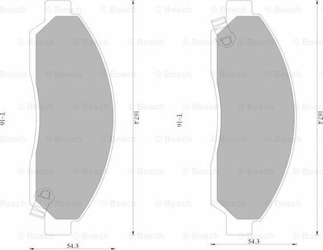 BOSCH 0 986 AB1 784 - Bremžu uzliku kompl., Disku bremzes www.autospares.lv