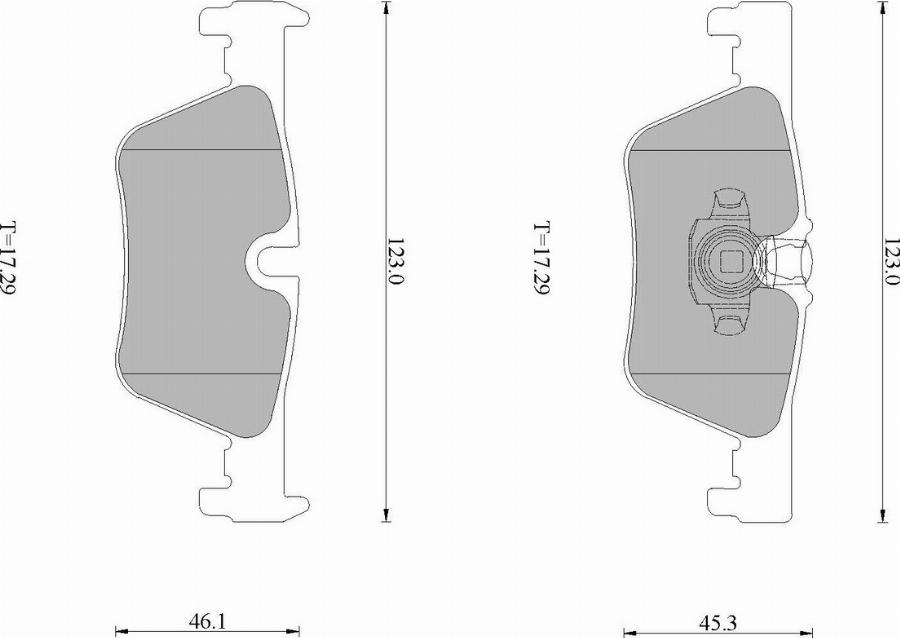 BOSCH 0986AB1733 - Bremžu uzliku kompl., Disku bremzes www.autospares.lv