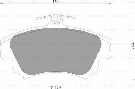 BOSCH 0 986 AB3 505 - Bremžu uzliku kompl., Disku bremzes www.autospares.lv