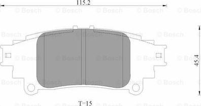 BOSCH 0 986 AB3 531 - Bremžu uzliku kompl., Disku bremzes autospares.lv