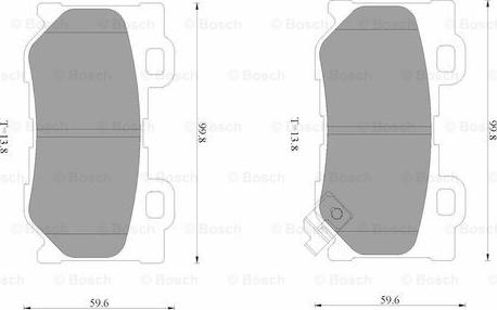 BOSCH 0 986 AB3 529 - Bremžu uzliku kompl., Disku bremzes www.autospares.lv