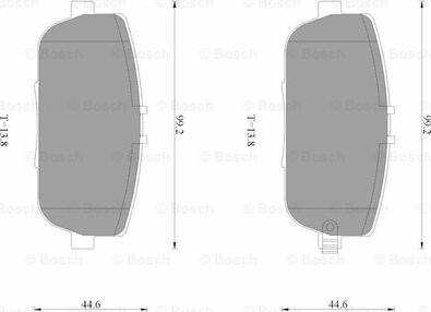 BOSCH 0 986 AB3 528 - Bremžu uzliku kompl., Disku bremzes www.autospares.lv