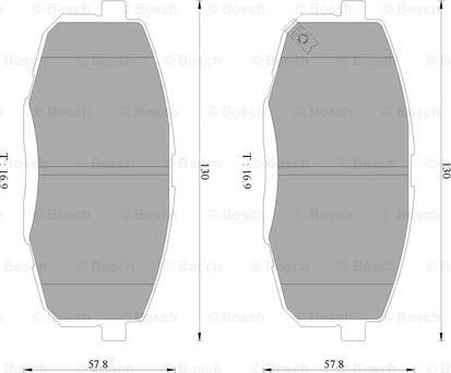 BOSCH 0 986 AB3 094 - Bremžu uzliku kompl., Disku bremzes autospares.lv