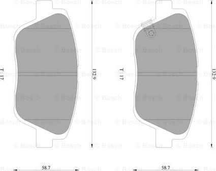 BOSCH 0 986 AB3 093 - Тормозные колодки, дисковые, комплект www.autospares.lv