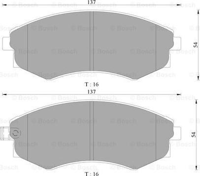 BOSCH 0 986 AB3 049 - Bremžu uzliku kompl., Disku bremzes www.autospares.lv