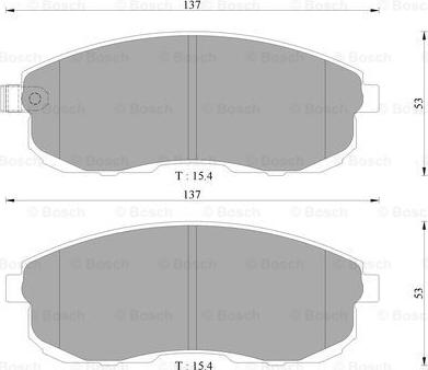 BOSCH 0 986 AB3 063 - Bremžu uzliku kompl., Disku bremzes www.autospares.lv