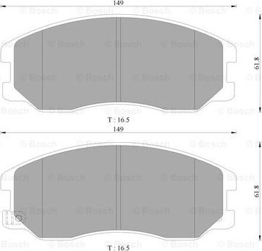 BOSCH 0 986 AB3 089 - Тормозные колодки, дисковые, комплект www.autospares.lv