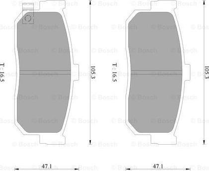 BOSCH 0 986 AB3 084 - Bremžu uzliku kompl., Disku bremzes autospares.lv