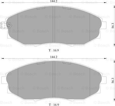 BOSCH 0 986 AB3 085 - Bremžu uzliku kompl., Disku bremzes www.autospares.lv