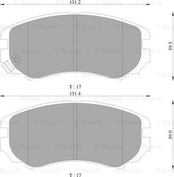 BOSCH 0 986 AB3 039 - Brake Pad Set, disc brake www.autospares.lv