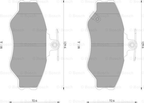 BOSCH 0 986 AB3 026 - Тормозные колодки, дисковые, комплект www.autospares.lv