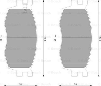 BOSCH 0 986 AB3 077 - Bremžu uzliku kompl., Disku bremzes www.autospares.lv