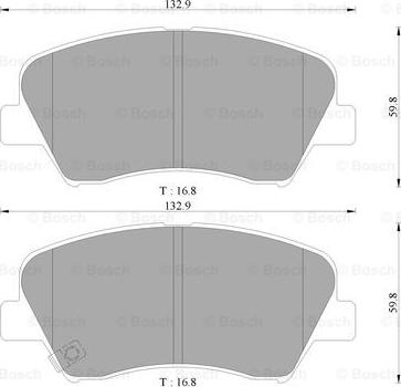 BOSCH 0 986 AB3 106 - Тормозные колодки, дисковые, комплект www.autospares.lv