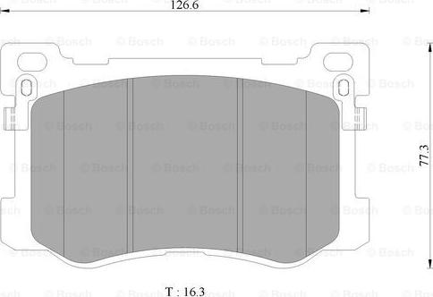 BOSCH 0 986 AB3 136 - Bremžu uzliku kompl., Disku bremzes www.autospares.lv