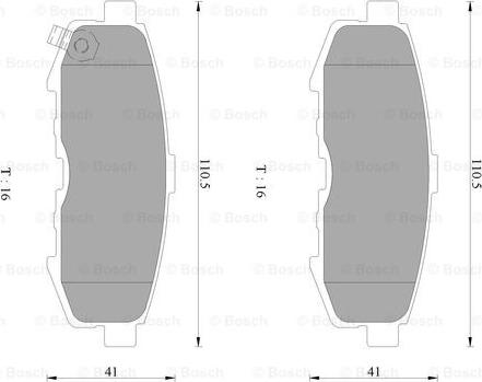 BOSCH 0 986 AB2 496 - Bremžu uzliku kompl., Disku bremzes www.autospares.lv