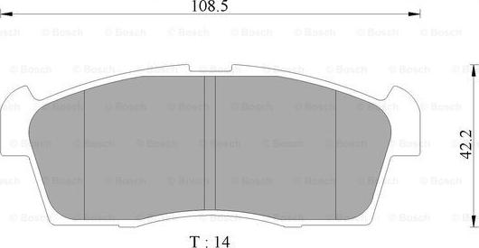 BOSCH 0 986 AB2 490 - Тормозные колодки, дисковые, комплект www.autospares.lv