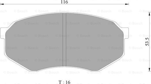 BOSCH 0 986 AB2 445 - Тормозные колодки, дисковые, комплект www.autospares.lv