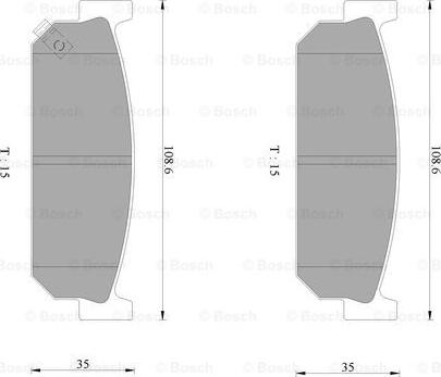 BOSCH 0 986 AB2 440 - Bremžu uzliku kompl., Disku bremzes www.autospares.lv