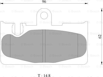 BOSCH 0 986 AB2 441 - Bremžu uzliku kompl., Disku bremzes www.autospares.lv