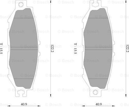 BOSCH 0 986 AB2 443 - Bremžu uzliku kompl., Disku bremzes www.autospares.lv