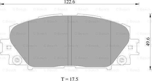 BOSCH 0 986 AB2 403 - Тормозные колодки, дисковые, комплект www.autospares.lv