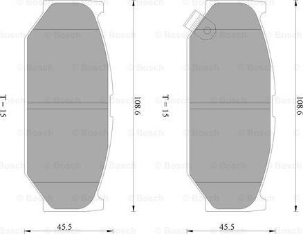 BOSCH 0 986 AB2 402 - Bremžu uzliku kompl., Disku bremzes www.autospares.lv