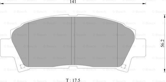 BOSCH 0 986 AB2 485 - Тормозные колодки, дисковые, комплект www.autospares.lv