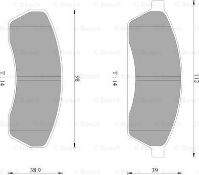 BOSCH 0 986 AB2 436 - Bremžu uzliku kompl., Disku bremzes www.autospares.lv