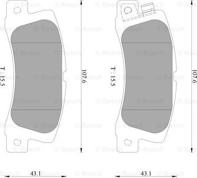 BOSCH 0 986 AB2 429 - Bremžu uzliku kompl., Disku bremzes autospares.lv