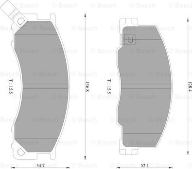 BOSCH 0 986 AB2 475 - Bremžu uzliku kompl., Disku bremzes www.autospares.lv