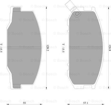 BOSCH 0 986 AB2 471 - Bremžu uzliku kompl., Disku bremzes www.autospares.lv