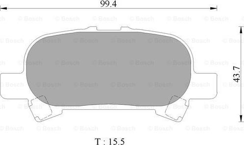 BOSCH 0 986 AB2 504 - Bremžu uzliku kompl., Disku bremzes www.autospares.lv