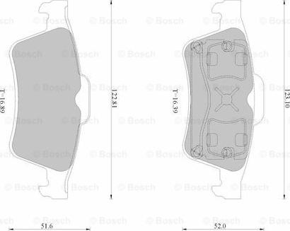 BOSCH 0 986 AB2 530 - Bremžu uzliku kompl., Disku bremzes autospares.lv