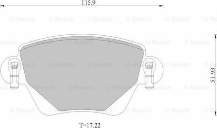 BOSCH 0 986 AB2 528 - Bremžu uzliku kompl., Disku bremzes www.autospares.lv