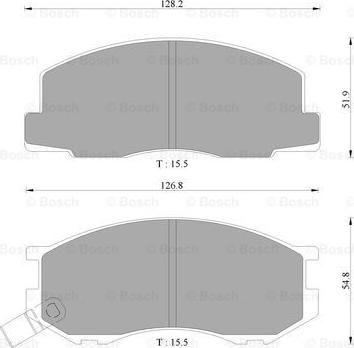 BOSCH 0 986 AB2 049 - Brake Pad Set, disc brake www.autospares.lv