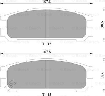 BOSCH 0 986 AB2 052 - Bremžu uzliku kompl., Disku bremzes www.autospares.lv