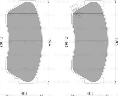 BOSCH 0 986 AB2 069 - Brake Pad Set, disc brake www.autospares.lv