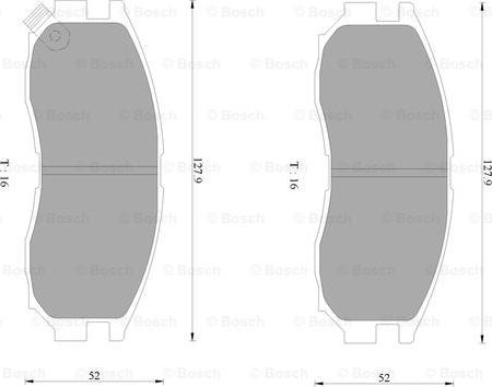 BOSCH 0 986 AB2 064 - Bremžu uzliku kompl., Disku bremzes autospares.lv