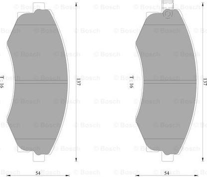 BOSCH 0 986 AB2 067 - Тормозные колодки, дисковые, комплект www.autospares.lv