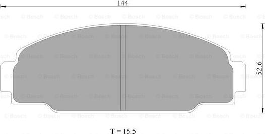 BOSCH 0 986 AB2 008 - Brake Pad Set, disc brake www.autospares.lv